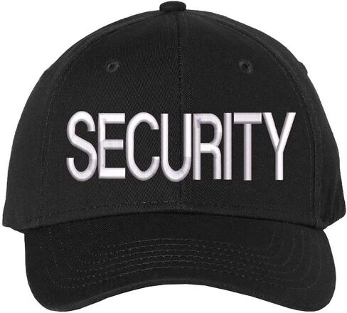 Security Baseball Hat | Large Embroidered Structured Adjustable Uniform Guard Officer Official Bouncer Bodyguard Cap in Saudi Arabia