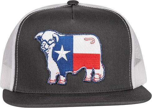 Lazy J Ranch Texas Bull Classic Five Panel Trucker Hat - Adjustable Unisex Country Hats, Vintage Trucker Hat in Saudi Arabia