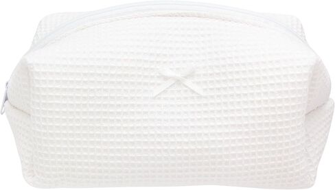 PAZIMIIK 6PCS Cozy Makeup Bag Small Aesthetic Travel Zipper Cosmetic Pouch for Women Make Up Beauty Accessories Brushes, Stripe Black in Saudi Arabia