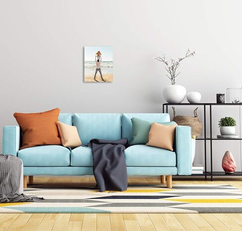 TreeDeal Create Personalized Wall Art with Your Photo on Canvas - Custom Canvas Prints for Family - Personalized Canvas Pictures for Wall to Print Framed (30" X 20") in Saudi Arabia