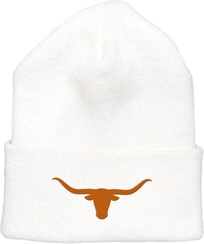 Longhorn Beanie Hat – Texas Beanie with Embroidered Longhorn– Texas Gift for Men and Women in Saudi Arabia