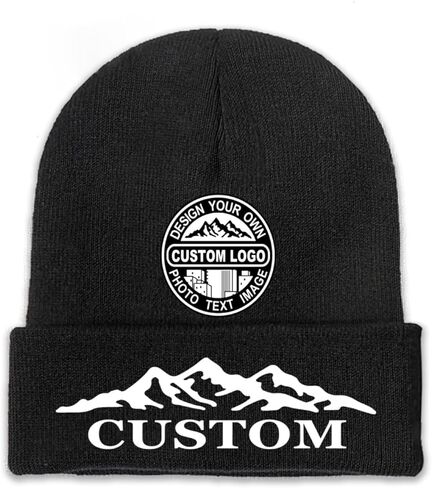 Bulk Custom Beanie Custom Winter Hat Knit Hats for Men Women Unisex Personalized Beanies Skull Caps Add Text Logo in Saudi Arabia