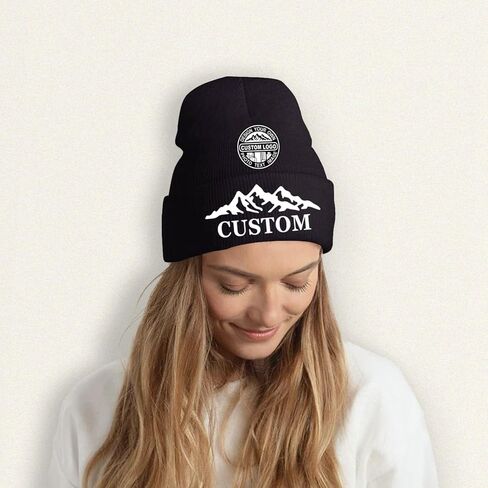 Bulk Custom Beanie Custom Winter Hat Knit Hats for Men Women Unisex Personalized Beanies Skull Caps Add Text Logo in Saudi Arabia