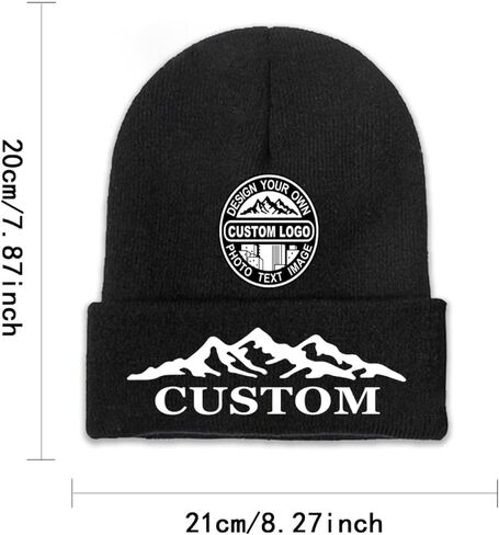 Bulk Custom Beanie Custom Winter Hat Knit Hats for Men Women Unisex Personalized Beanies Skull Caps Add Text Logo in Saudi Arabia
