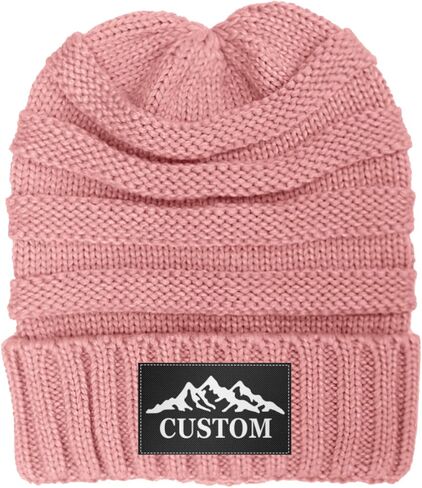 Bulk Custom Beanie Custom Winter Hat Knit Hats for Men Women Unisex Personalized Beanies Skull Caps Add Text Logo in Saudi Arabia