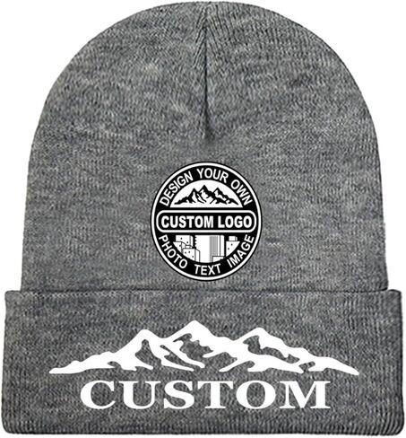 Bulk Custom Beanie Custom Winter Hat Knit Hats for Men Women Unisex Personalized Beanies Skull Caps Add Text Logo in Saudi Arabia