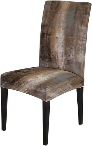 TOMWISH Seat Covers for Dining Room Set of 6 Slipcovers Brown Abstract Art Stretch Spandex Dining Chair Slipcovers Removable Parson Chair Covers for Kitchen Hotel Restaurant Banquet Ceremony in Saudi Arabia