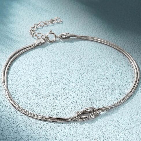 Knot Bracelet Matching Bracelets for Couples Dainty Gold Love Knot Bracelets Mother Daughter Knot Bracelet for Women Trendy in Saudi Arabia