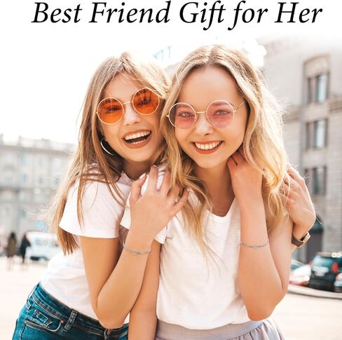 Grevosea Friendship Bracelets for Women, Love Knot Best Friend Bracelet with Greeting Card and Gift Bag Friendship Gifts for Women Bff Bestie Birthday Christmas Jewelry Gift in Saudi Arabia