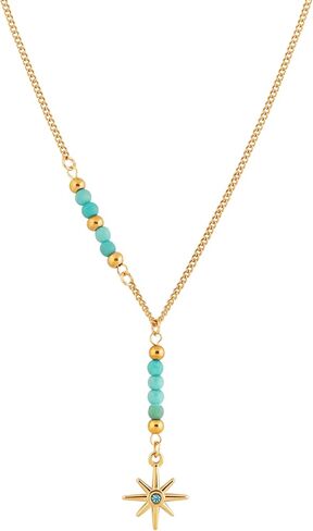 MINACHI Layered Y-Shaped Retro Stone Necklace, Boho Personality Jewelry for Women in Saudi Arabia