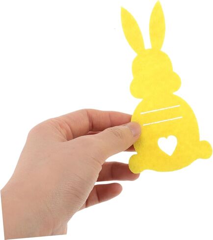 10Pcs Easter Bunny Rabbit Goody Bags Cute Multifunctional Pouch for Tableware Holder Coin Purse Durable Easter Decor for Parties and Special Occasions in Saudi Arabia