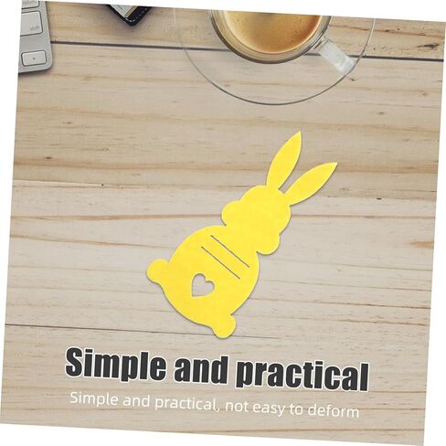 10Pcs Easter Bunny Rabbit Goody Bags Cute Multifunctional Pouch for Tableware Holder Coin Purse Durable Easter Decor for Parties and Special Occasions in Saudi Arabia