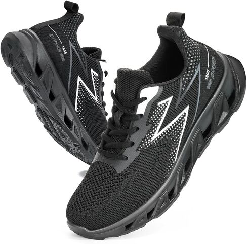 حذاء رياضي للمشي للسيدات من ZVC حذاء جري للنساء غير قابل للانزلاق حذاء تنس مسامي ورباط مريح للعمل in Kuwait