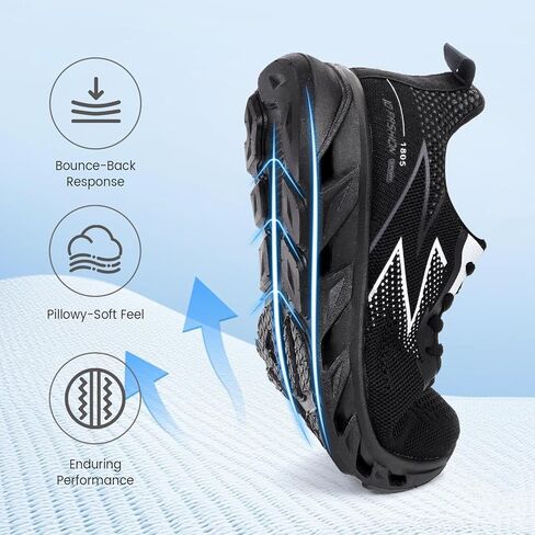 ZVC Womens Walking Sneakers Running Shoes for Women Non Slip Tennis Shoes Breathable Lace-up Comfort Work Sport Shoe in Saudi Arabia