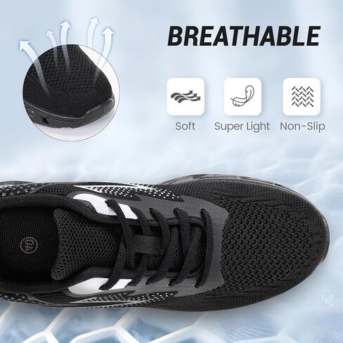 ZVC Womens Walking Sneakers Running Shoes for Women Non Slip Tennis Shoes Breathable Lace-up Comfort Work Sport Shoe in Saudi Arabia
