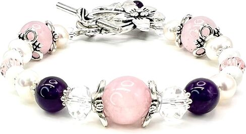 Luna Love Fertility and Pregnancy Bracelet Featuring Natural Gemstones Rose Quartz, Moonstone, Crystal Healing Jewelry in Saudi Arabia