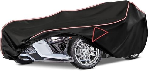 XYZCTEM Polaris Slingshot Half Cover Waterproof All Weather Protection Cover with Reflective Strips and Windprood Buckles for Slingshot Accessories Black in Kuwait
