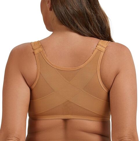 حمالة صدر نسائية من MELENECA ذات إغلاق أمامي مقاس كبير غير مبطنة مع سلك داخلي لدعم وضعية الظهر in Kuwait