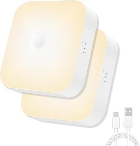 Rechargeable Motion Sensor Closet Light, Rechargeable Battery Operated Ceiling Light Wireless, 500LM Wireless Motion Activated Light for Shower Stairs Hallway Pantry Porch Garage, 5000K in Saudi Arabia
