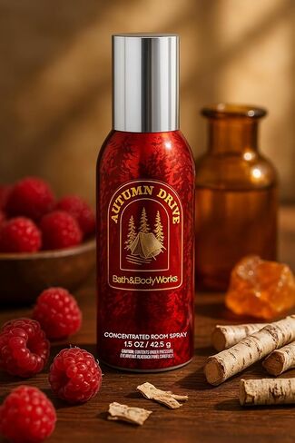 Bath & Body Works Autumn Drive Concentrated Room Spray 1.5 oz 42.5 g – Fall Home Fragrance with Crisp Red Berries, Warm Amber, and Spiced Woods in Saudi Arabia