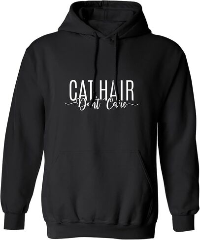 zerogravitee Cat Hair Don't Care Adult Hooded Sweatshirt in Saudi Arabia