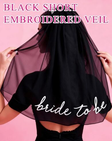 Bride to Be Embroidered Veil with Heart Sunglasses - Bachelorette Party Favors, Bridal Shower Decorations in Saudi Arabia