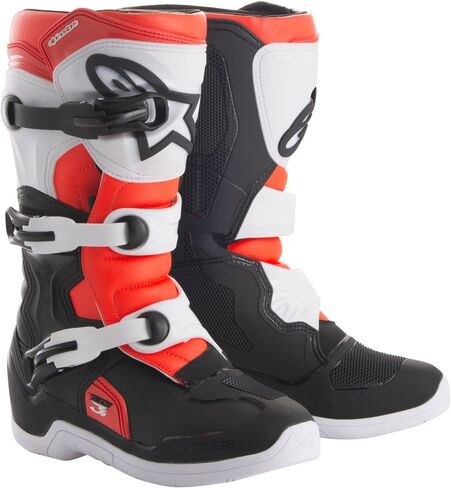 Alpinestars 2014518-1231-10 Tech 3S Boots Black/White/Red Sz Y10 in Kuwait