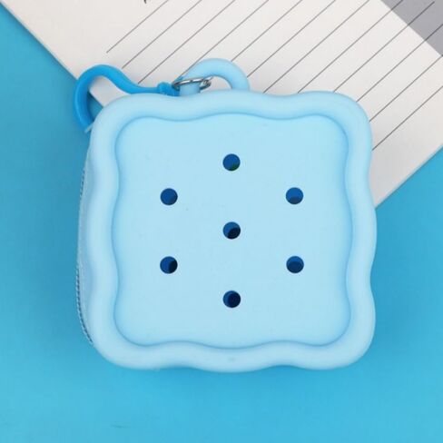 Women Wallet Change Pouch Silicone Soft Mini Money Bag Cute Zipper Storage Bag(blue) in Saudi Arabia