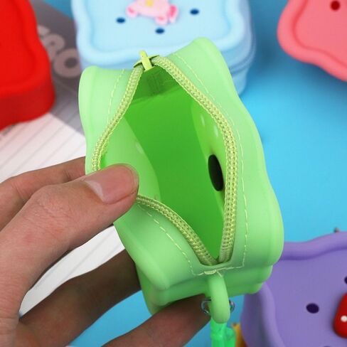 Women Wallet Change Pouch Silicone Soft Mini Money Bag Cute Zipper Storage Bag(blue) in Saudi Arabia