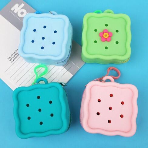 Women Wallet Change Pouch Silicone Soft Mini Money Bag Cute Zipper Storage Bag(blue) in Saudi Arabia