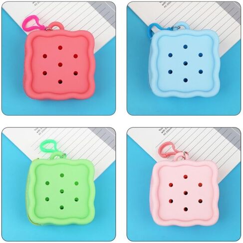 Women Wallet Change Pouch Silicone Soft Mini Money Bag Cute Zipper Storage Bag(blue) in Saudi Arabia