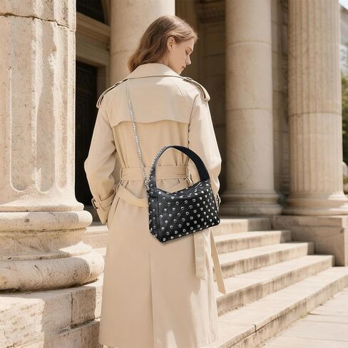 محافظ هوبو للنساء العصرية حقائب كتف جلدية نباتية حقيبة يد محفظة الكرز حقيبة كروس صغيرة ريترو in Kuwait