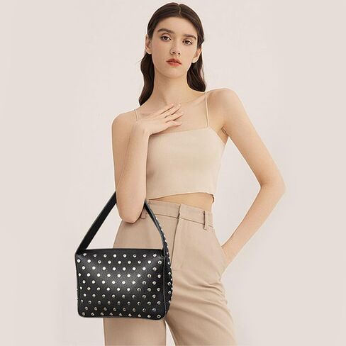 محافظ هوبو للنساء العصرية حقائب كتف جلدية نباتية حقيبة يد محفظة الكرز حقيبة كروس صغيرة ريترو in Kuwait