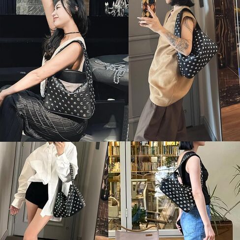 محافظ هوبو للنساء العصرية حقائب كتف جلدية نباتية حقيبة يد محفظة الكرز حقيبة كروس صغيرة ريترو in Kuwait