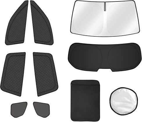 FIILINES 8PCS Car Window Shades for Mazda CX-5 2017-2025 Accessorie Double Layer Car Side Full Windows Rear Triangular Windshield Sun Shade 100% UV Rays & Privacy Protection in Saudi Arabia