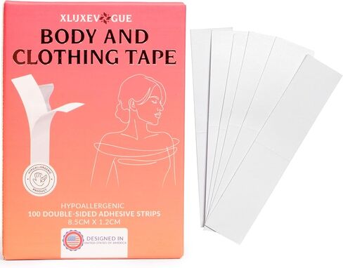 Double Sided Body and Clothing Tape, Skin Friendly Extra Adhesive Dress Fashion Tape for All Fabric Types in Saudi Arabia