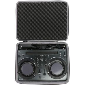 co2CREA Hard Travel Case replacement for Pioneer Pro DJ DDJ-WeGO4 / DDJ-WEGO3 Compact DJ 4/Dual Deck Controller