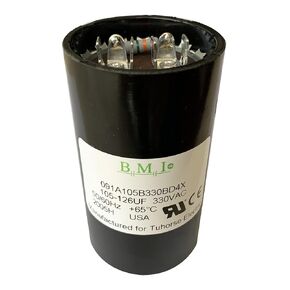 Tuhorse بواسطة BMI 105-126UF مكثف بدء تشغيل المحرك، جزء بديل متوافق لـ U17-1425، U17-2065 وغطاء البدء في TCB20M230DLX. صنع في الولايات المتحدة الأمريكية من أجل Tuhorse، (TH105-126UF) in Kuwait