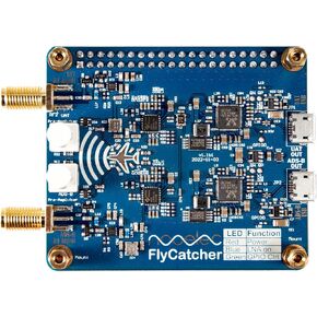 Nooelec Flycatcher - High Performance Dual-Channel RTL-SDR Raspberry Pi HAT for Flight Tracking & Aviation Monitoring. ADS-B 1090MHz and UAT 978MHz Software Defined Radio w/Local & Remote LNA Bypass