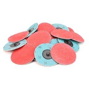 BHA Premium Ceramic Quick Change Sanding Discs Type R Male - Roll On 3", 36 Grit - 25 Pack