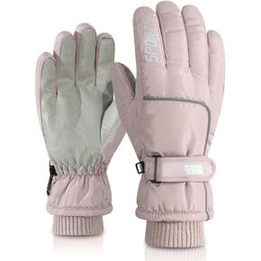 ALTALIVA Warm Winter Snow Gloves Thermal Waterproof Windproof Touchscreen Ski Snowboard Women Men Gloves for Skiing Walking Cycling Climbing