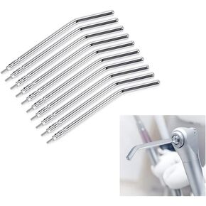 Dental 3 Way Syringe Triple Air Water Spray Syringe with 2 Metal Alloy Tips Tube Nozzles (1 Set)
