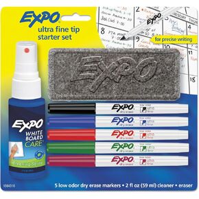 EXPO 1884310 Low-Odor Dry-Erase Marker Starter Set, Ultra Fine, Assorted, 5/Set in Kuwait