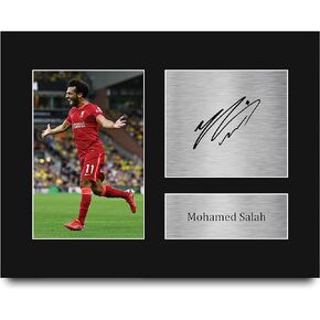 HWC Trading USL Mohamed Mo Salah Gifts Printed Signed Autograph Picture for Soccer Fans and Supporters - US Letter Size