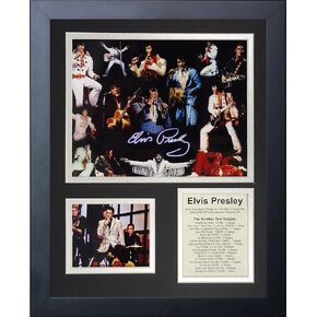 Legends Never Die Elvis Presley Framed Photo Collage, 11x14-Inch, (16182U)