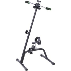 Exercise Bike, Adjustable Pedal Exerciser Hand Arm Leg Peddler Indoor Cycling Fitness Equipment with Non-slip Feet Pad and Pedal for Seniors Elderly Home Gym Total Body Workout