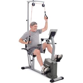 verakare by Innova RBE3000 Recumbent Bike with Arm & Hand Exercisers, 350 lb Weight Capacity, Cross Training, Pulse Monitoring