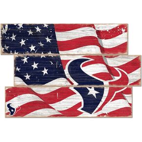 Fan Creations Houston Texans 3-Plank Team Flag