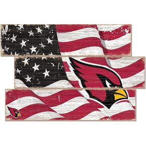 Fan Creations Arizona Cardinals 3-Plank Team Flag
