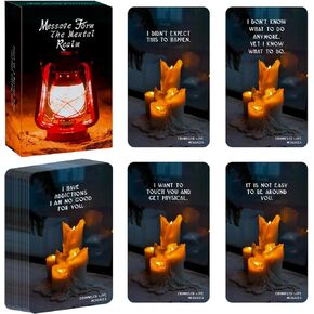 Message Form The Mental Realm，Love Oracle Cards,Oracle Cards for Beginners, Tarot Cards with Meanings on,Twin Flame Oracle Cards,The Card Pattern symbolizes The Warmth, Romance, and Loyalty of Love